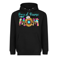 Black proud nurse mom Heavyweight Hoodie - JahusDesignShop