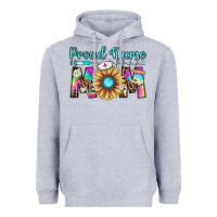 Heather Grey proud nurse mom Heavyweight Hoodie - JahusDesignShop