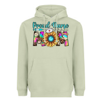 Proud Nurse Mom Heavyweight Hoodie | Teevron