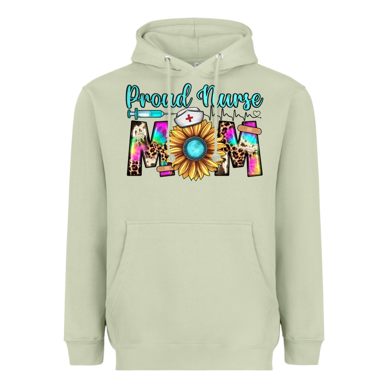Proud Nurse Mom Heavyweight Hoodie by JahusDesignShop | Teevron
