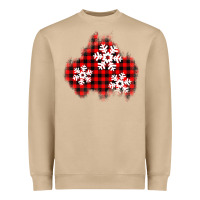 Mushroom Christmas snowflakes patch Heavyweight Sweatshirt - AdoDesignShop