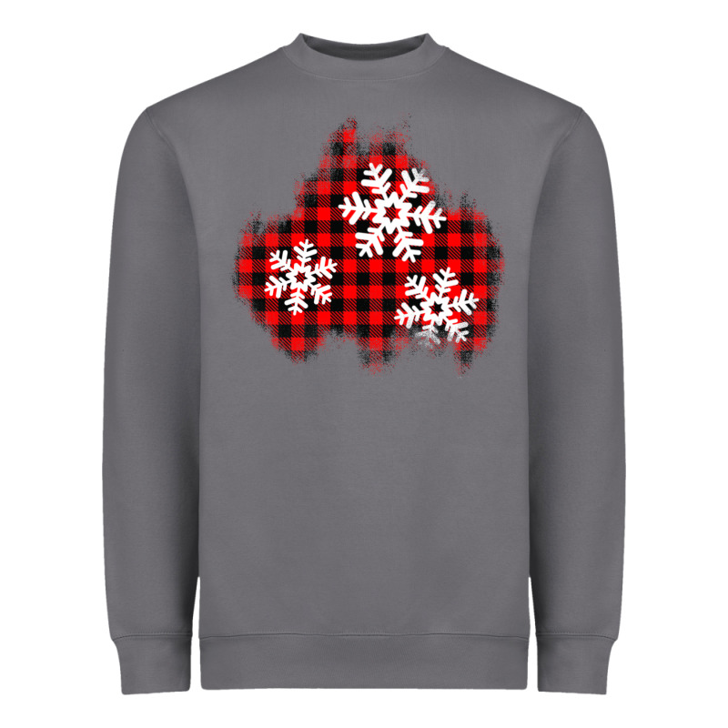 Christmas Snowflakes Patch Heavyweight Sweatshirt by AdoDesignShop | Teevron