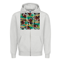 Dove Grey western football Zipper Hoodie - AdoDesignShop