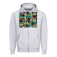 Heather Grey western football Zipper Hoodie - AdoDesignShop