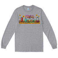 Heather Grey battery life of a teacher libbey glass Long Sleeve Tee - BundleAndBundleShop