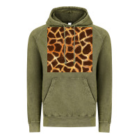 Vintage Olive giraffe seamless pattern Vintage Hoodie - BundleAndBundleShop