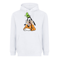 White goofy Heavyweight Hoodie - linhVisuals