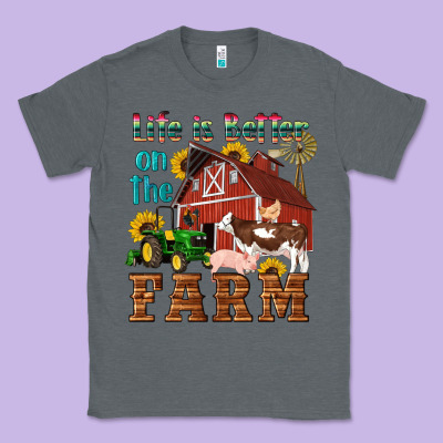 Western Life Is Better On The Farm Classic Tee Designed By Artiststas