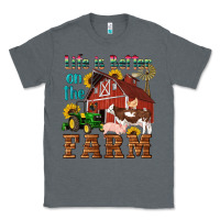 Charcoal Heather western life is better on the farm Classic Tee - Artiststas