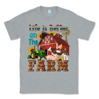 Heather Grey western life is better on the farm Classic Tee - Artiststas
