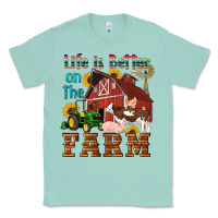 Seafoam western life is better on the farm Classic Tee - Artiststas