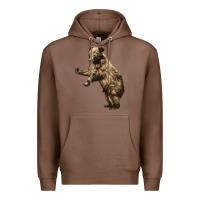 Chestnut Brown Bear Cub Premium Hoodie - LillyAllenDesigns