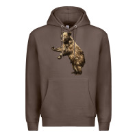 Coffee Brown Bear Cub Premium Hoodie - LillyAllenDesigns