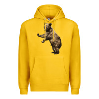 Lemon Brown Bear Cub Premium Hoodie - LillyAllenDesigns