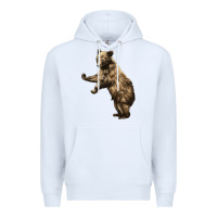 White Brown Bear Cub Premium Hoodie - LillyAllenDesigns