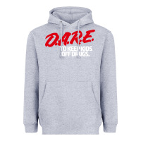 Heather Grey d.a.r.e Heavyweight Hoodie - linhVisuals