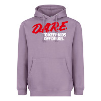 Lavender d.a.r.e Heavyweight Hoodie - linhVisuals
