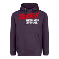 Plum d.a.r.e Heavyweight Hoodie - linhVisuals