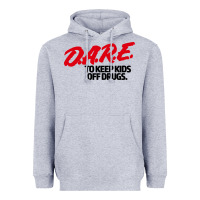 Heather Grey d.a.r.e Heavyweight Hoodie - linhVisuals