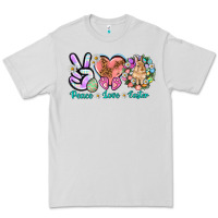 Dove Grey Peace love Easter Day Premium Tee - HowdyJamesFarm