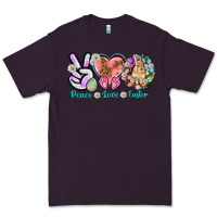 Plum Peace love Easter Day Premium Tee - HowdyJamesFarm