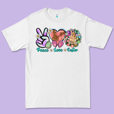 Peace Love Easter Day Premium Tee Designed By Howdyjamesfarm