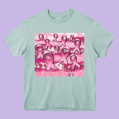 Ribbon Heavy Core Tee Designed By Cowgirlartshop