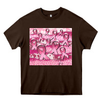 Chocolate Brown ribbon Heavy Core Tee - CowGirlArtShop