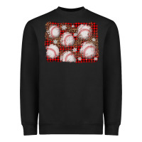 Black baseball christmas background Heavyweight Sweatshirt - AdoDesignShop