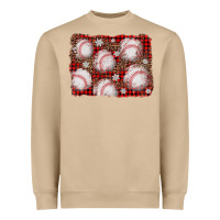 Mushroom baseball christmas background Heavyweight Sweatshirt - AdoDesignShop