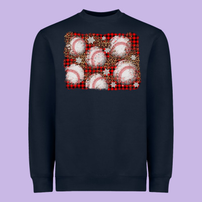 Baseball Christmas Background Heavyweight Sweatshirt Designed By Adodesignshop