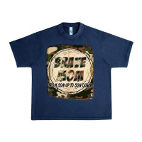 Navy Brave mom from son up to son down Mother's Day Urban Heavy Tee - FaDigitalArtStudio