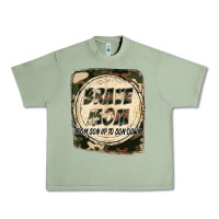 Oil Green Brave mom from son up to son down Mother's Day Urban Heavy Tee - FaDigitalArtStudio