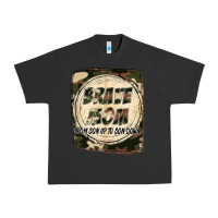 Pigment Black Brave mom from son up to son down Mother's Day Urban Heavy Tee - FaDigitalArtStudio