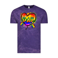 Cloud Purple Dad pride Vintage Tee - FaDigitalArtStudio