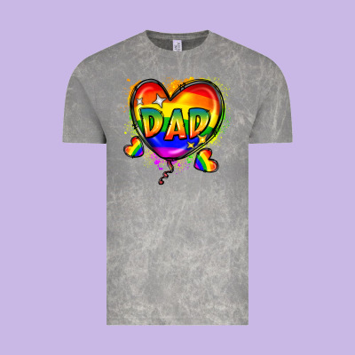 Dad Pride Vintage Tee Designed By Fadigitalartstudio