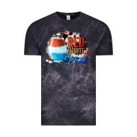Cloud Black Red White  Booze With Cowhide Background Vintage Tee - Jasminsmagicworld