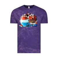 Cloud Purple Red White  Booze With Cowhide Background Vintage Tee - Jasminsmagicworld