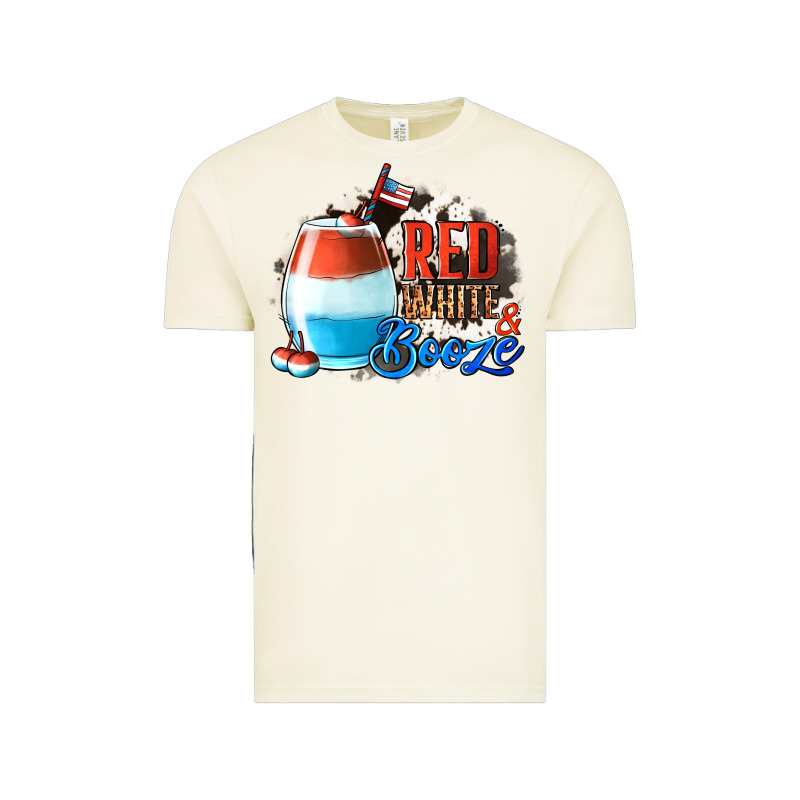 Red White  Booze With Cowhide Background Vintage Tee by Jasminsmagicworld | Teevron