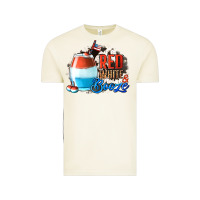 Vintage Arctic Red White  Booze With Cowhide Background Vintage Tee - Jasminsmagicworld