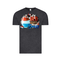 Vintage Black Red White  Booze With Cowhide Background Vintage Tee - Jasminsmagicworld