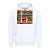 White truck sunflower leopard Zipper Hoodie - AdoDesignShop