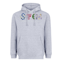 Heather Grey stem science Heavyweight Hoodie - linhVisuals