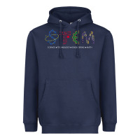 Navy stem science Heavyweight Hoodie - linhVisuals