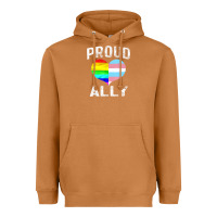 Meerkat proud ally lgbt rainbow heart gay pride month Heavyweight Hoodie - linhVisuals