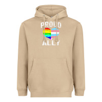 Mushroom proud ally lgbt rainbow heart gay pride month Heavyweight Hoodie - linhVisuals
