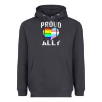 Smoke proud ally lgbt rainbow heart gay pride month Heavyweight Hoodie - linhVisuals
