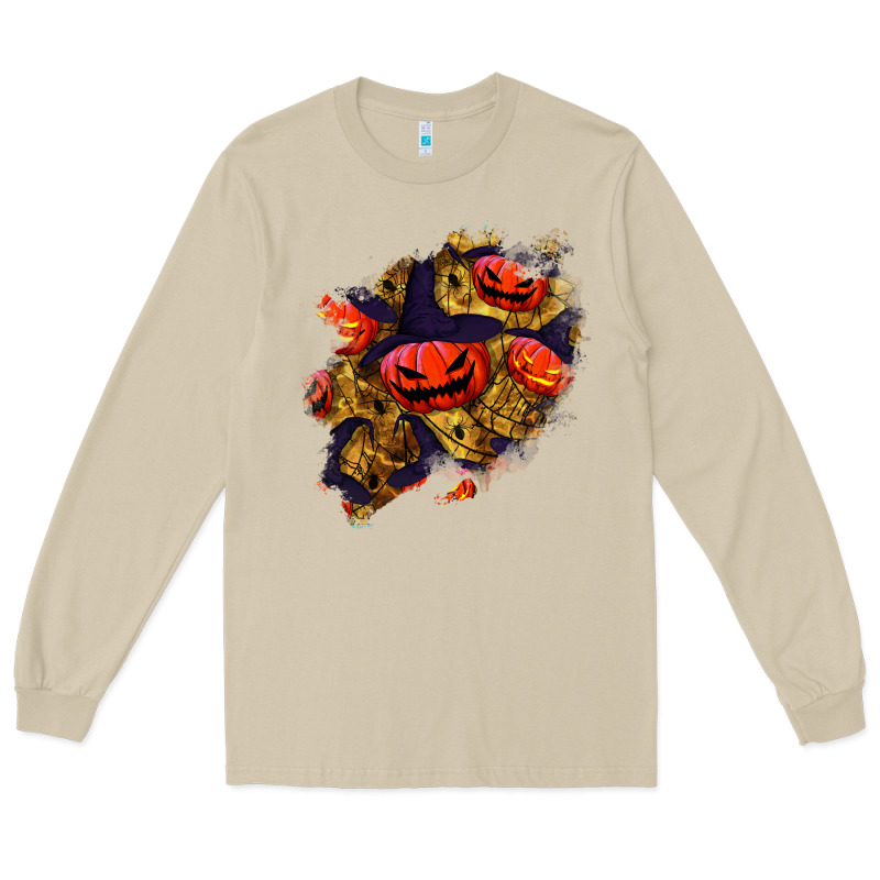 Halloween Pumpkin Patch  2 Long Sleeve Tee by BundleAndBundleShop | Teevron