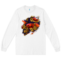 White halloween pumpkin patch  2 Long Sleeve Tee - BundleAndBundleShop