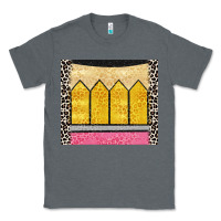 Charcoal Heather glitter pencil Classic Tee - CowGirlArtShop